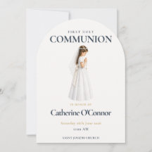Holy First Communion Girl Invitation