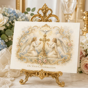 Holy Ghost & Angels Confirmation Card