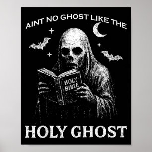 Holy Ghost Creepy Realistic Distressed Halloween B Poster