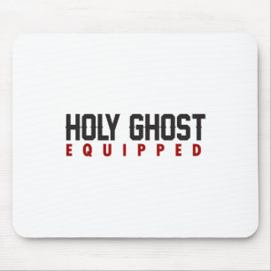 Holy Ghost Equipped Ghost Halloween Spooky Season Mouse Pad