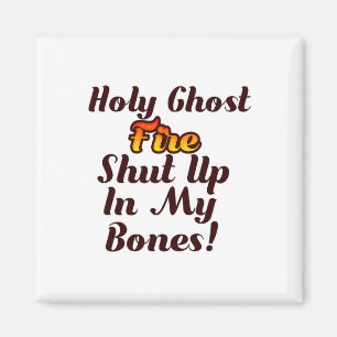 Holy Ghost Fire Ghost Halloween Spooky Season  Magnet