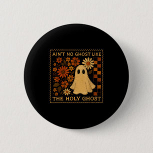 Holy Ghost Funny Fall Floral Retro Christian Faith 6 Cm Round Badge