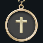 Holy Gold Cross Gold Plated Necklace<br><div class="desc">The Holy Gold Cross Gold Plated Necklace is fully customisable and unique to wear for any occasions. Designed by Norman.R.</div>