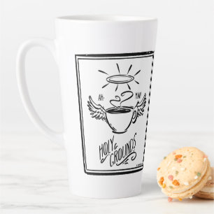 HOLY GROUNDS COFFEE LATTE MUG