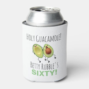 Holy Guacamole 60th Birthday Personalised Can Cooler