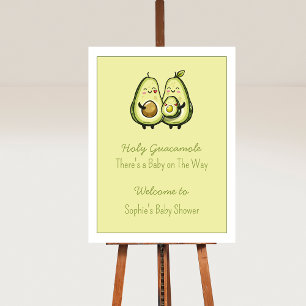 Holy Guacamole Avocado Baby Shower Party Sign