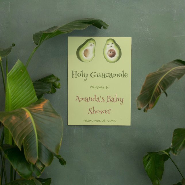 Holy Guacamole Avocado Lime Fiesta Baby Shower Banner (Creator Uploaded)