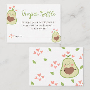 Holy Guacamole Baby Shower Happy Avocado Enclosure Card