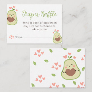 Holy Guacamole Baby Shower Happy Avocado Enclosure Card