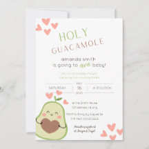 Holy Guacamole Baby Shower Happy Avocado 