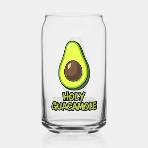 Holy guacamole can glass
