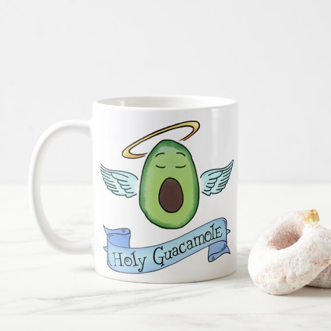 Holy Guacamole Coffee Mug (With Donut)