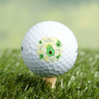 Holy Guacamole cute avocado Golf Balls