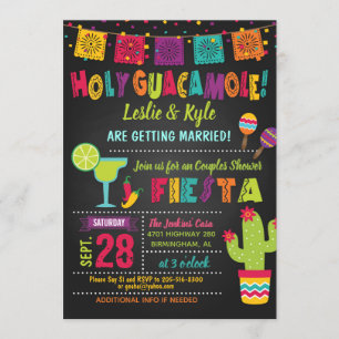 Holy Guacamole Fiesta Couples Shower Invitation