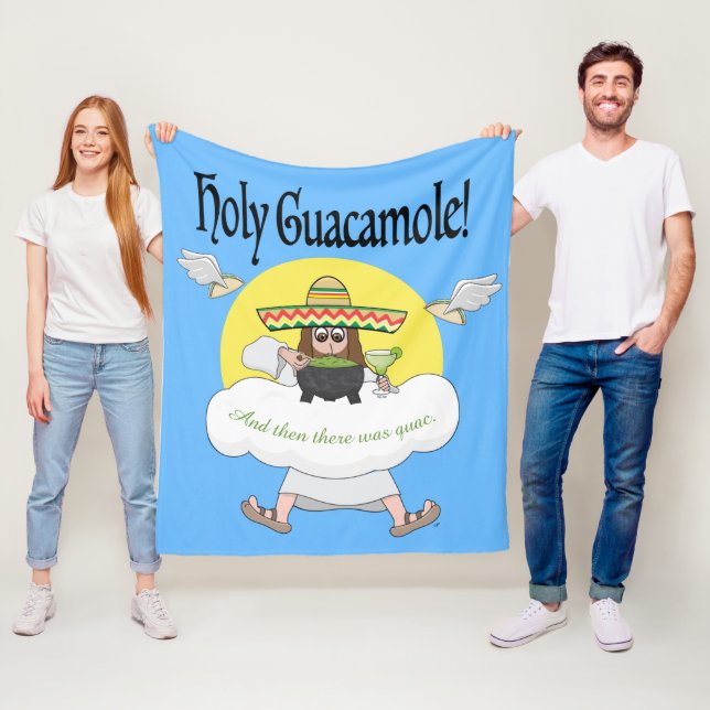 Holy Guacamole Fleece Blanket (In Situ)