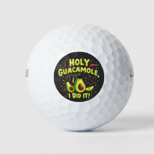 Holy Guacamole I Did It Graduation Cinco De Mayo Golf Balls