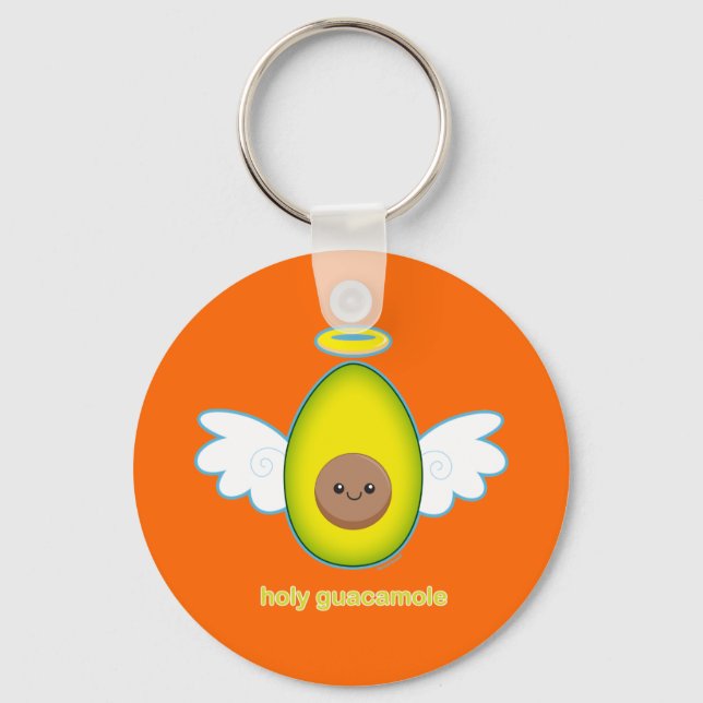 Holy Guacamole! Key Ring (Front)