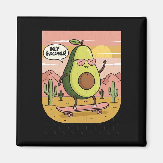 Holy Guacamole! Sticker  Magnet (Front)