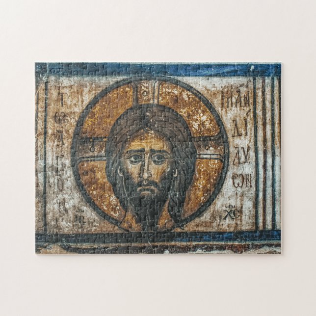 Holy Handkerchief Jesus Christ Orthodox Icon Jigsaw Puzzle (Horizontal)