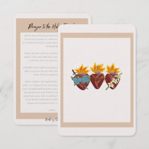 Holy Hearts Prayer Card