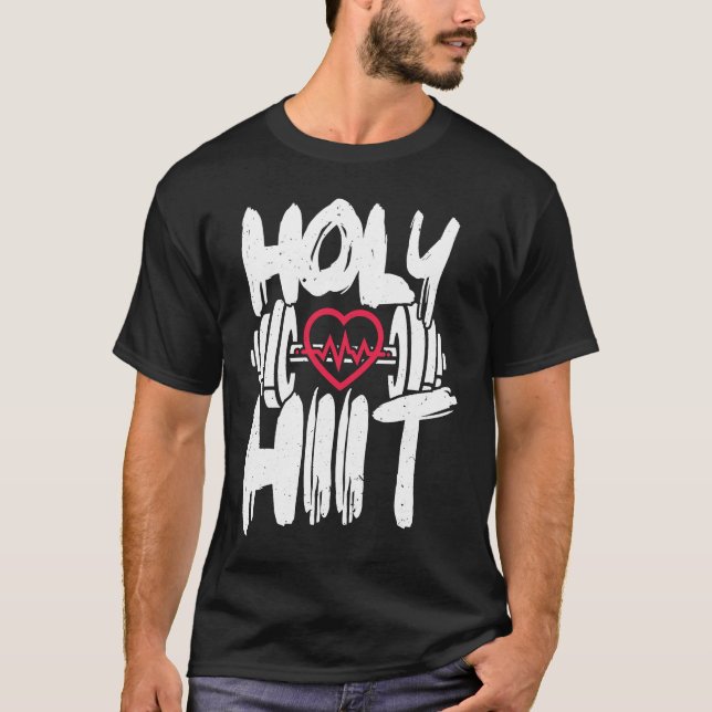 Holy HIIT Heart Gym Fitness Studio T-Shirt (Front)