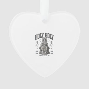 Holy Holy Vintage Engraving Religious Shirt Design Ornament