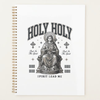 Holy Holy Vintage Engraving Religious Shirt Design Planner