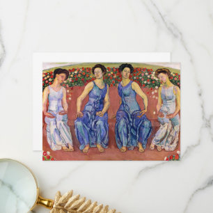 Holy Hour, Heilige Stunde by Ferdinand Hodler Thank You Card