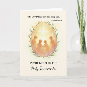 Holy Innocents God's Peace and Blessings Scripture Card