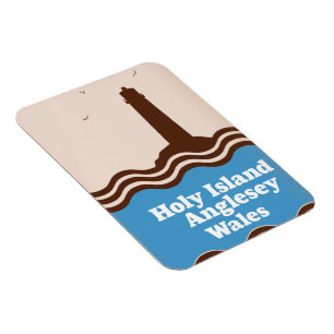 Holy Island, Anglesey, Wales travel poster Magnet