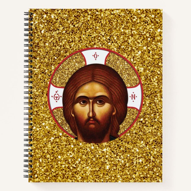 Holy  jesus Christ Orthodox Icon Notebook (Front)