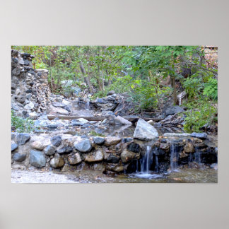 Holy Jim Creek Cascade - Orange County, California Poster