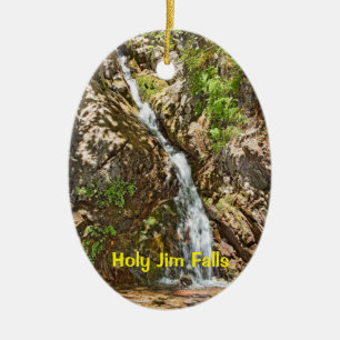 Holy Jim Falls, Southern California Waterfall, Ceramic Ornament