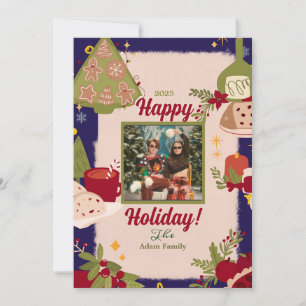 Holy Jolly Merry Christmas Photo Holiday Card