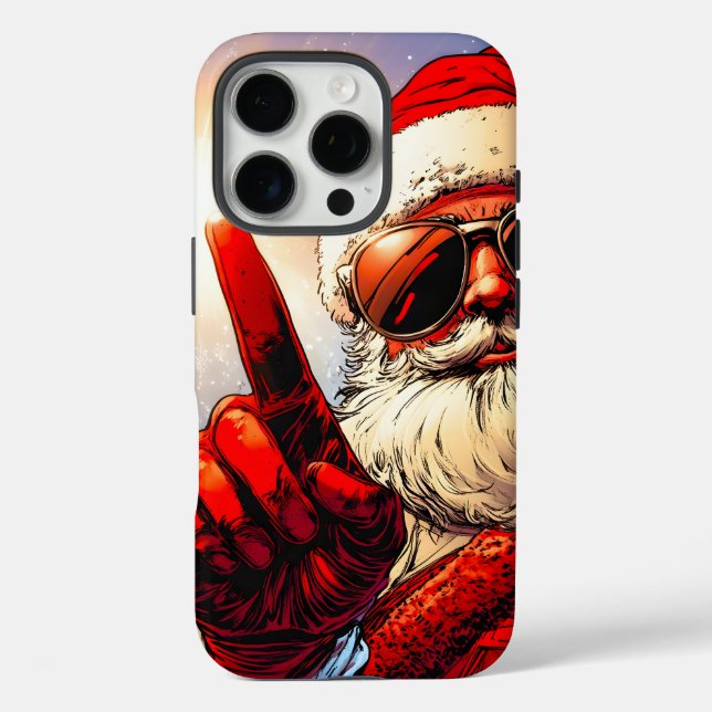Holy Jolly Santa Divine Glow Case-Mate iPhone Case (Back)