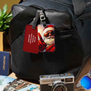 Holy Jolly Santa Divine Glow Luggage Tag