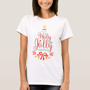 Holy Jolly Womens Basic T-Shirt in White