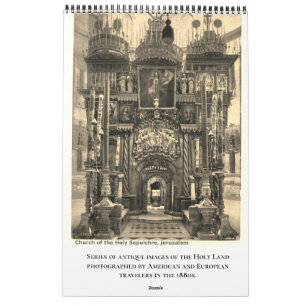 Holy Land Bible Christian Sites Church Family Calendar
