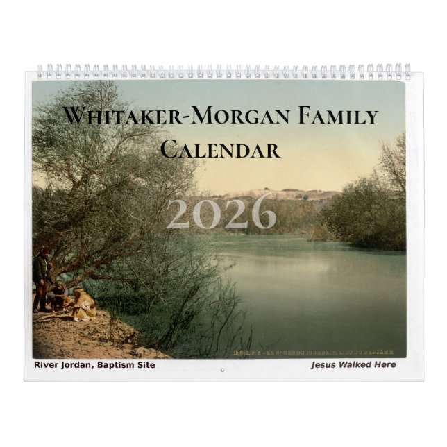 Holy Land Bible Scenes Christian Church Family  Calendar (Cover)
