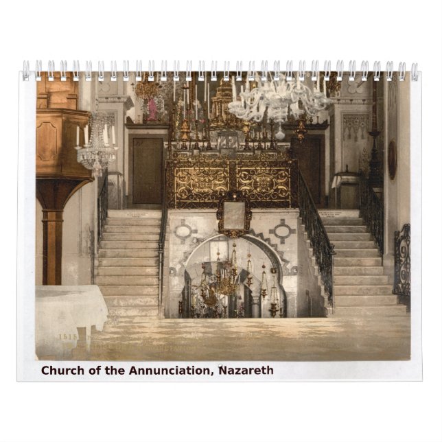 Holy Land Calendar: Jesus Walked Here Sacred Sites Calendar (Cover)