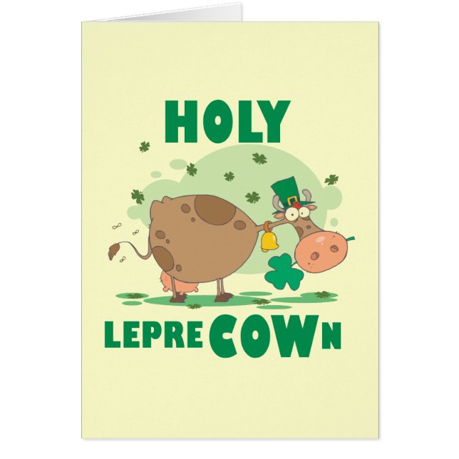 HOLY LepreCOWn T-shirts and Gifts (Front)