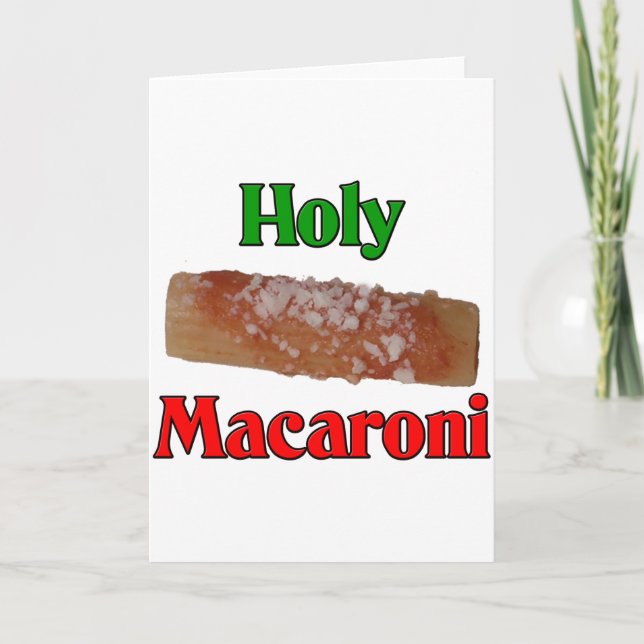 Holy Macaroni Holiday Card (Front)