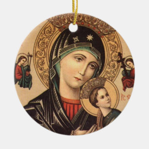 Holy Mary Mother of God Ceramic Tree Decoration