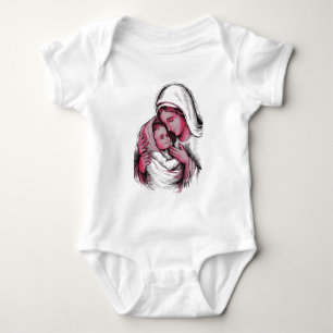 Holy Mary - Our Lady Baby Bodysuit