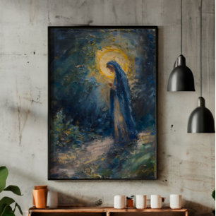 Holy Mary Religion Impressionism Photo Print