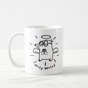 Holy Moley Funny Angel Mole Classic Mug