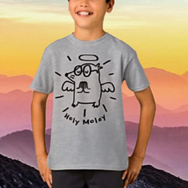 Holy Moley | Funny Angel Mole Kids' Shirt (Creator Uploaded)