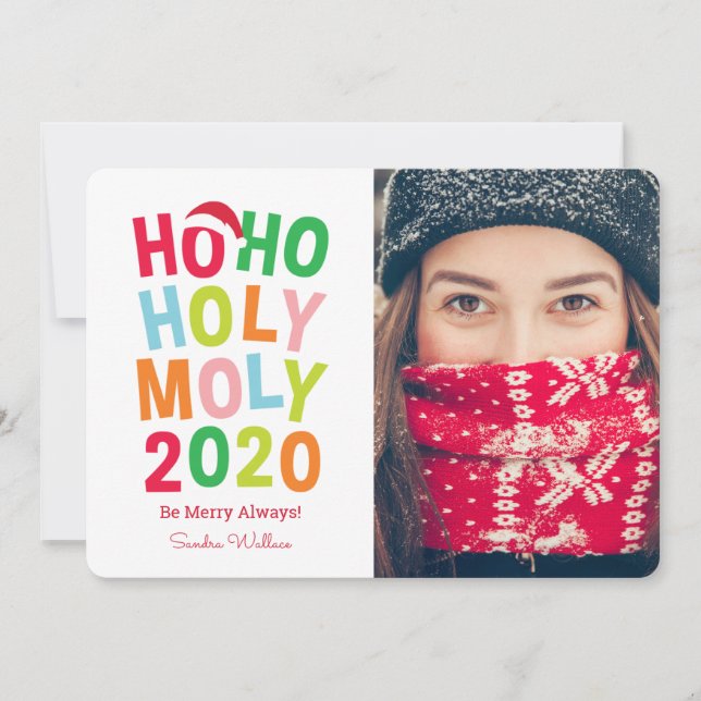 Holy Moly 2020 Holiday Photo Card (Front)