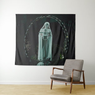 Holy Mother Mary and Baby Jesus Christian Tapestry
