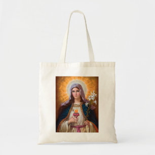 Holy mother Mary Immaculate Heart,Catholic faith Tote Bag